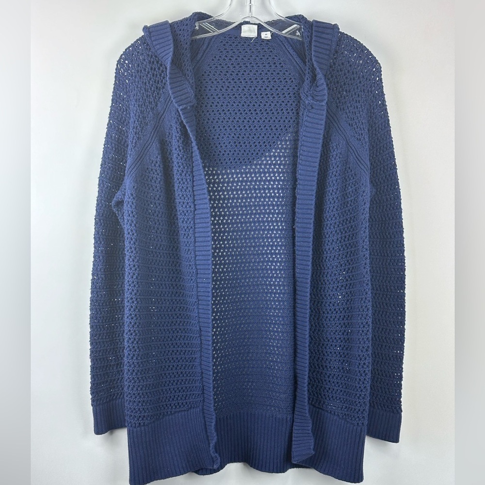 Women's Open-Front Knitted Hoodie Cardigan